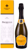 Игристое вино Fiorino d'Oro Prosecco Spumante в подарочной упаковке, 0.75 л
